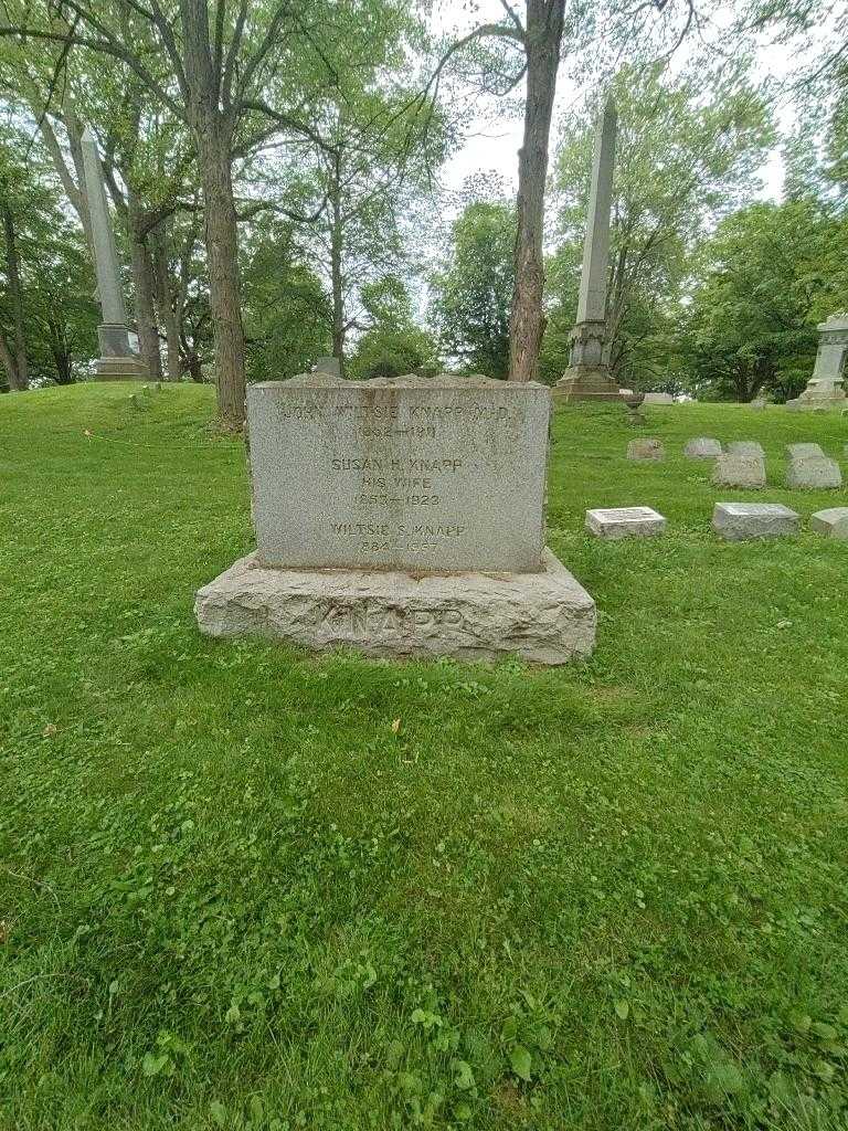 Wiltsie S. Knapp's grave. Photo 1