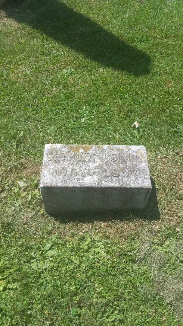 Charles W. Simon's grave. Photo 3