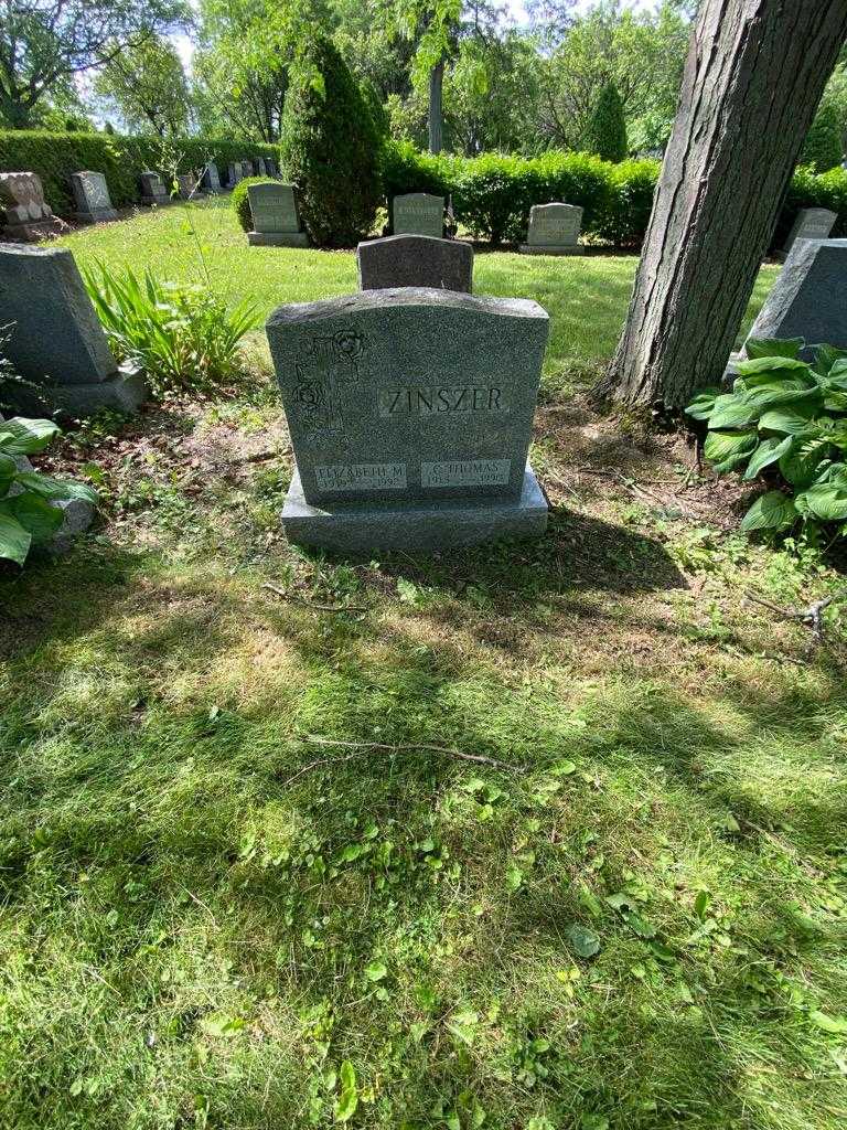 Elizabeth M. Zinszer's grave. Photo 1