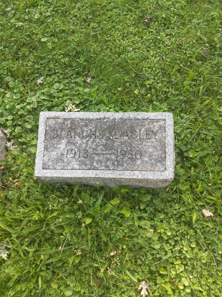 Blanche M. Agley's grave. Photo 1