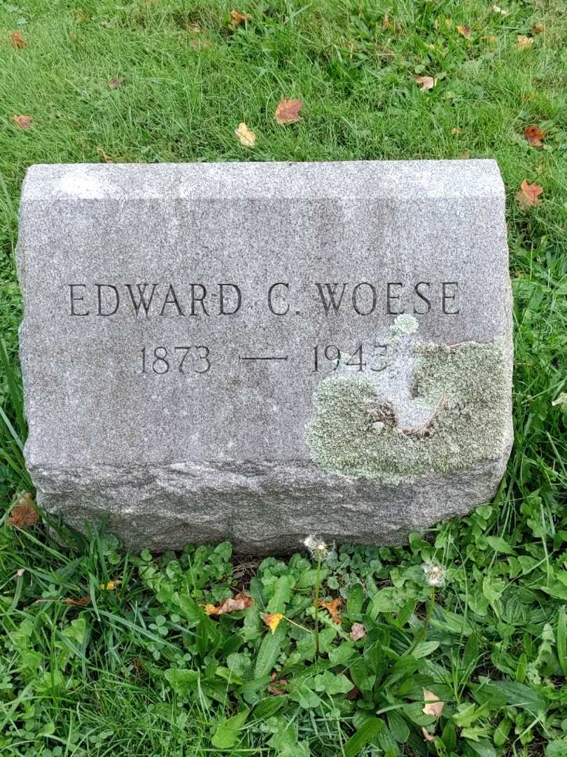 Edward C. Woese's grave. Photo 3