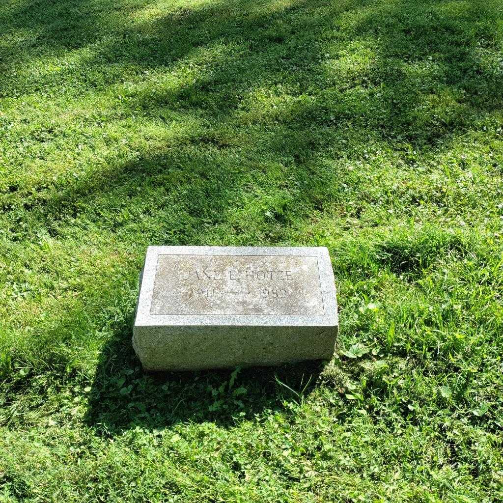 Jane E. Hotze's grave. Photo 3
