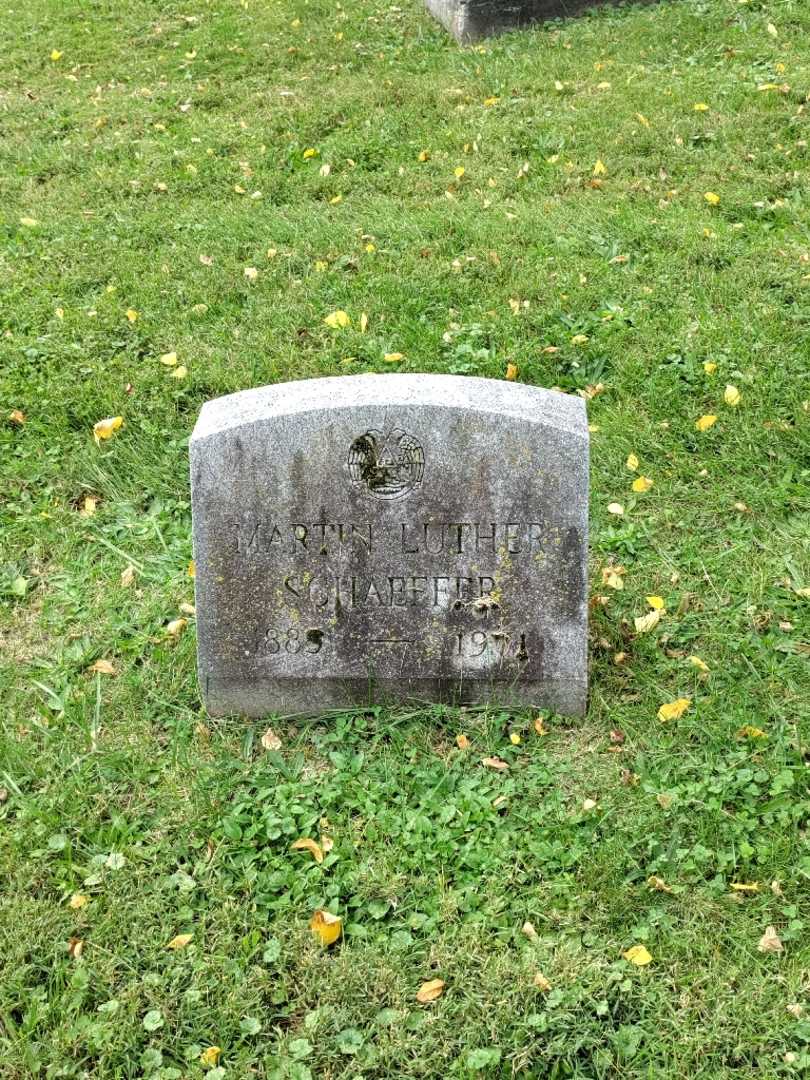 Martin Luther Schaeffer's grave. Photo 2