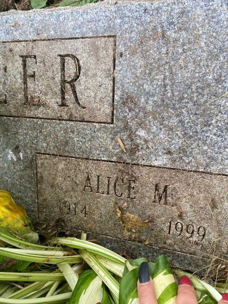 Alice M. Kemler's grave. Photo 3