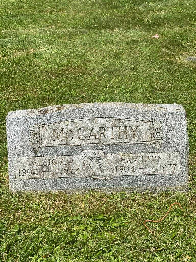 Hamilton J. McCarthy's grave. Photo 3