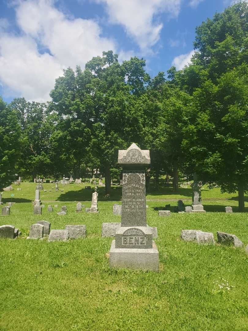 Adolph Benz's grave. Photo 2