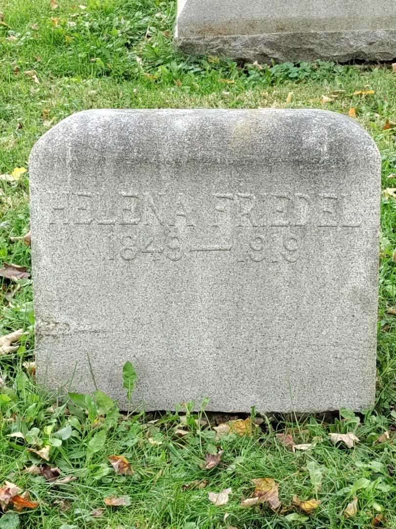 Helena Jennie Friedel's grave. Photo 3