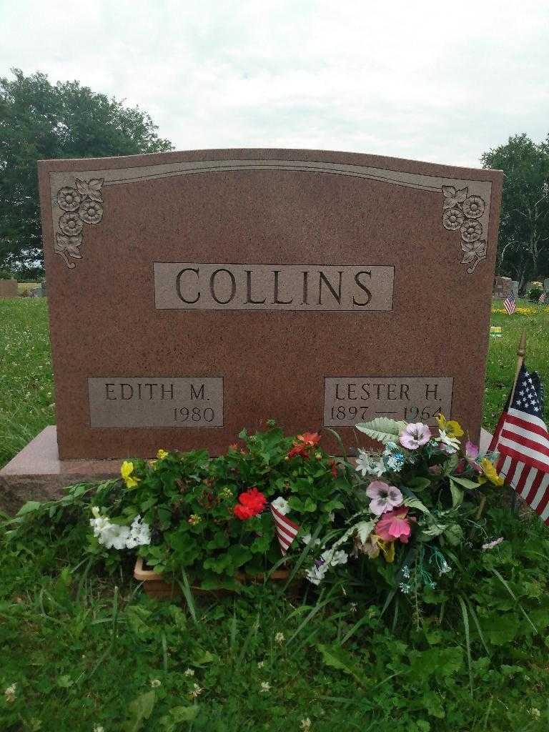 Edith M. Collins's grave. Photo 2