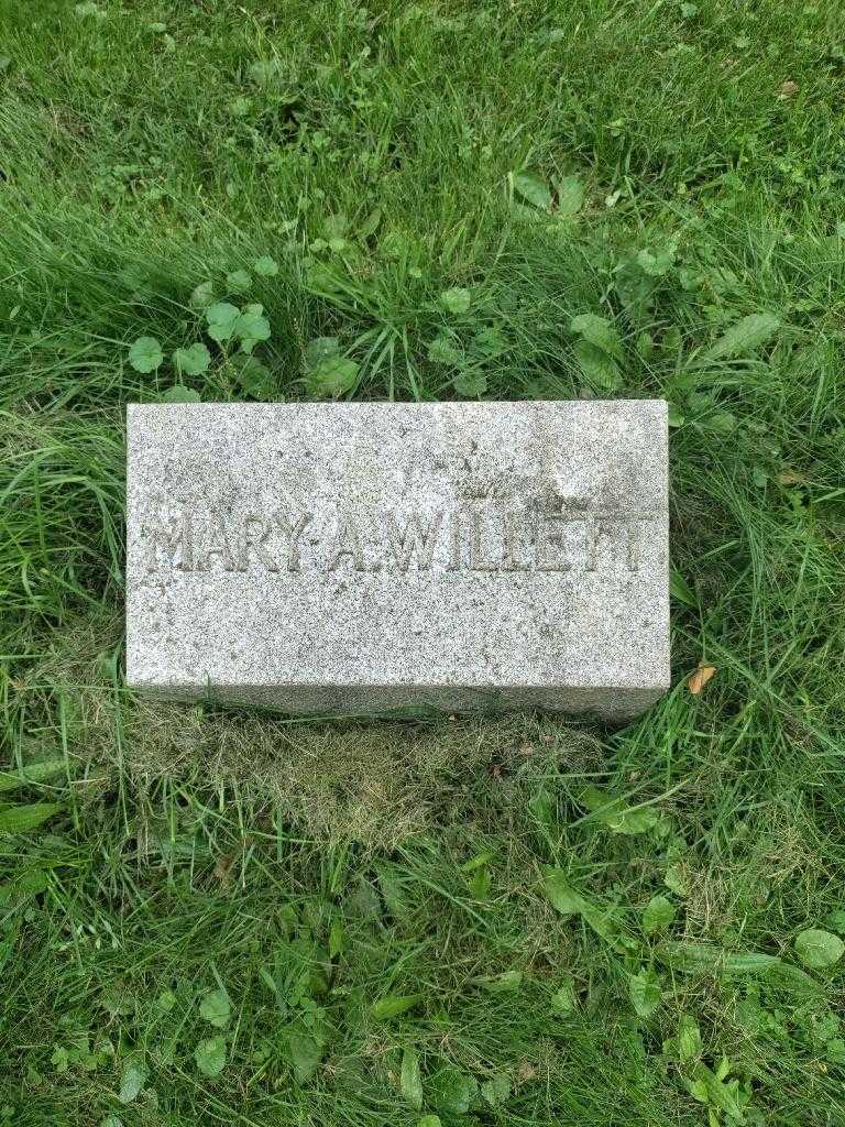 Mary A. Willett's grave. Photo 3