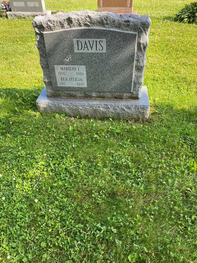 Marilyn I. Davis's grave. Photo 2