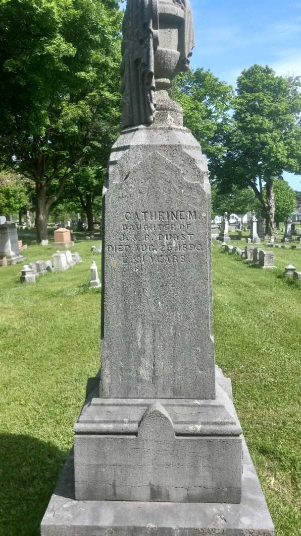 Catherine M. Durst's grave. Photo 3
