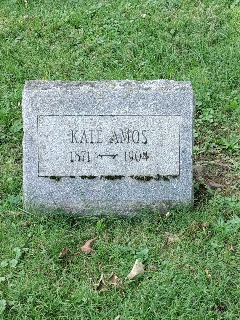 Katherine Fredrika "Kate" Amos's grave. Photo 3