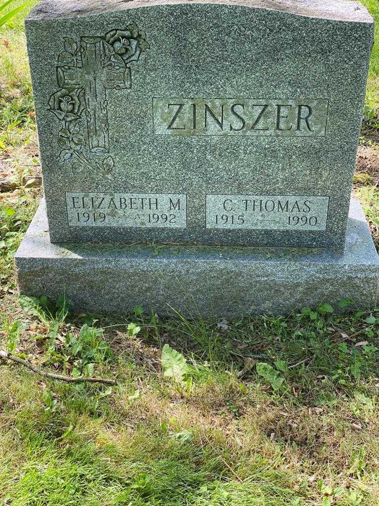 Elizabeth M. Zinszer's grave. Photo 3