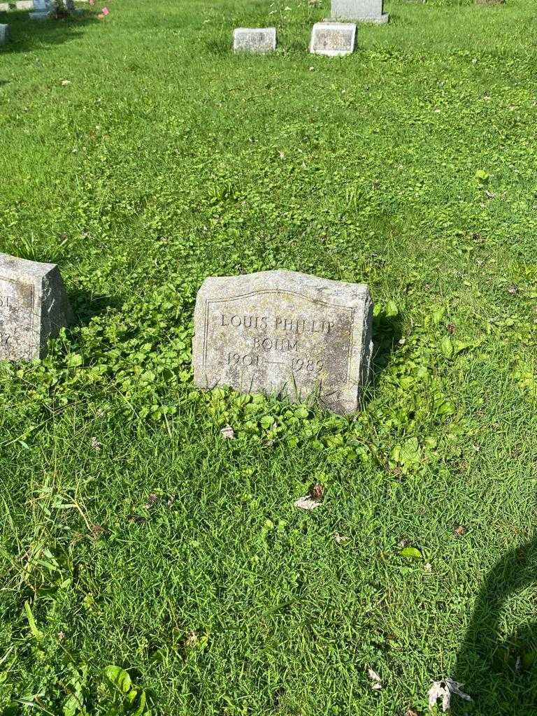 Louis Phillip Bohm's grave. Photo 2