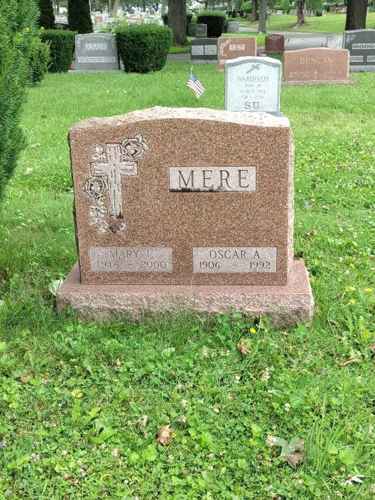 Oscar A. Mere's grave. Photo 2
