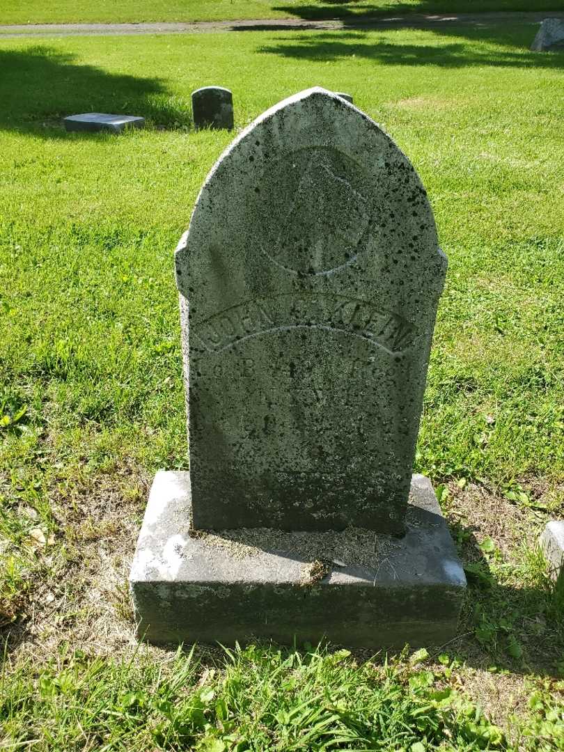 John C. Klein's grave. Photo 3