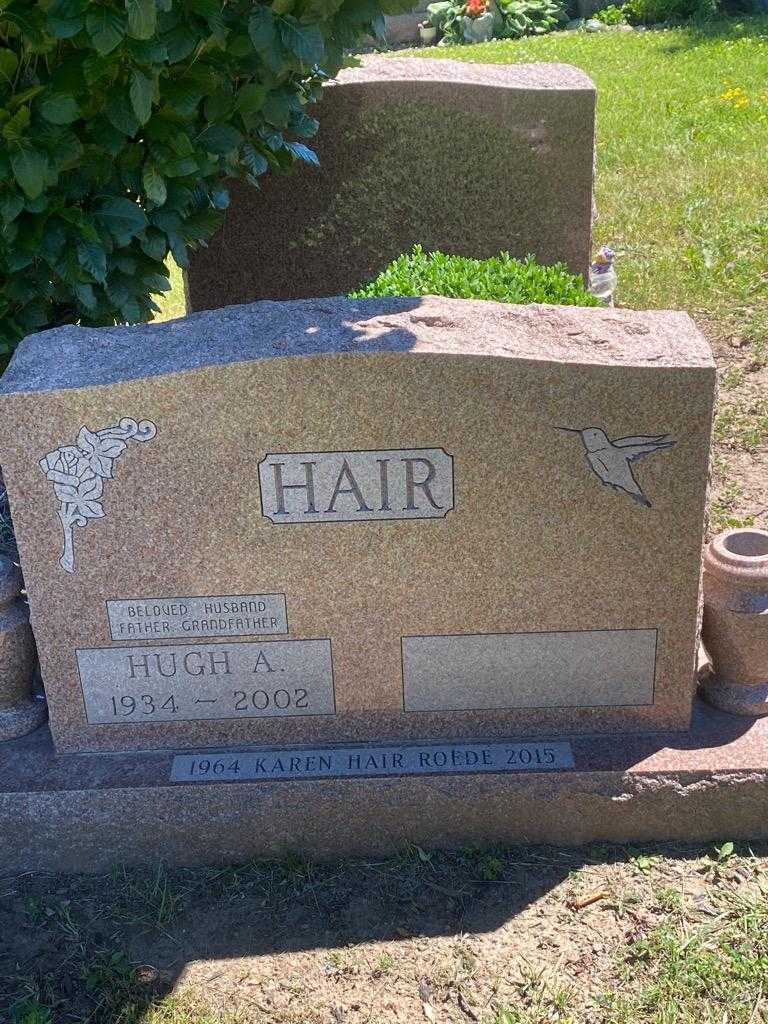 Hugh A. Hair's grave. Photo 3