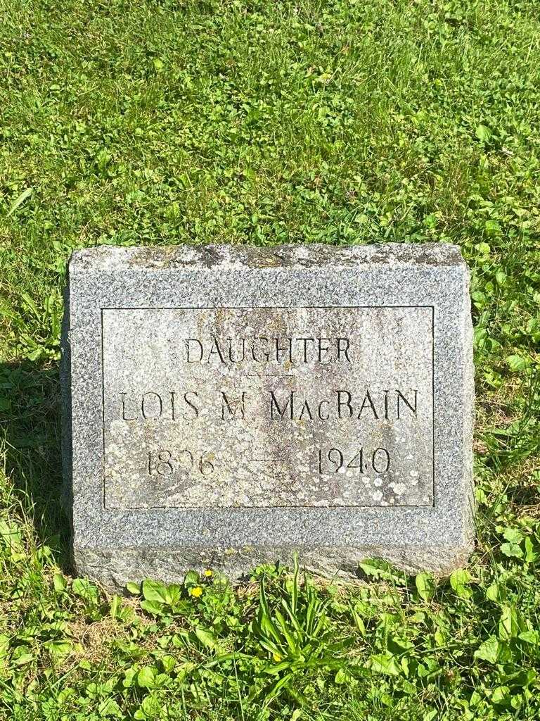 Lois M. MacBain's grave. Photo 3