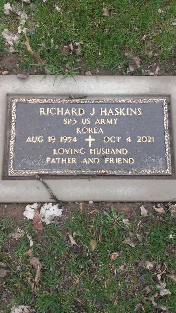 Richard Joseph Haskins's grave. Photo 3