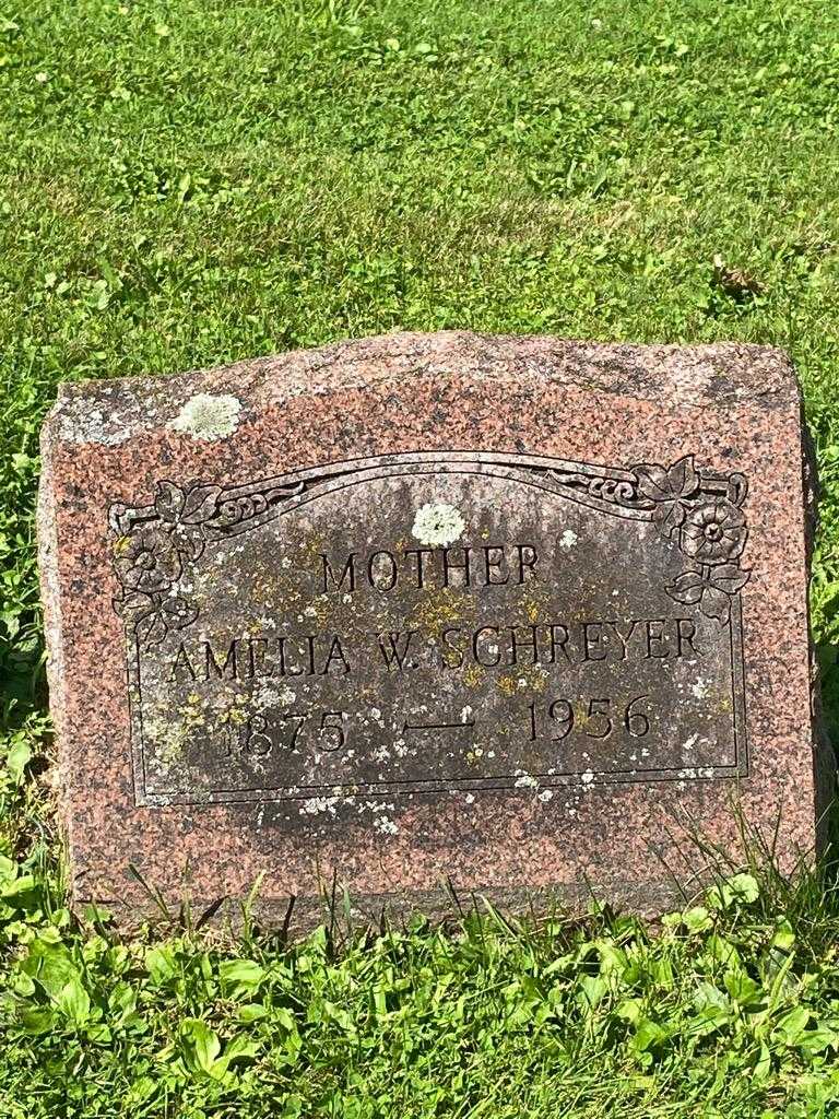 Amelia W. Schreyer's grave. Photo 3