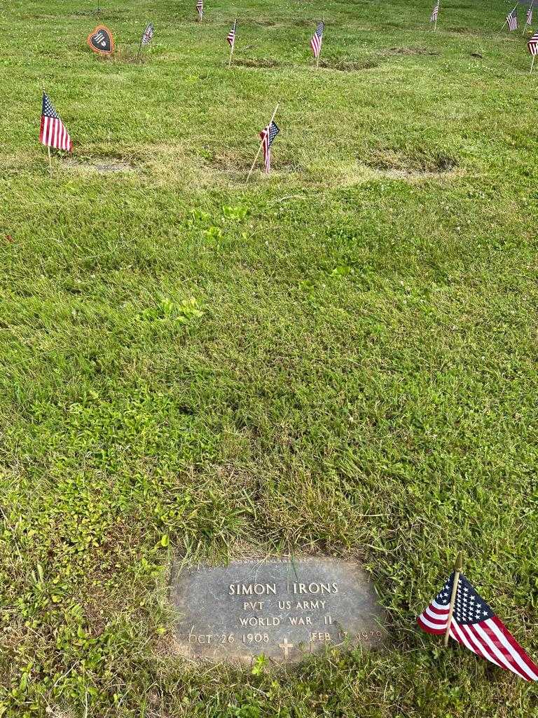 Simon Irons's grave. Photo 2