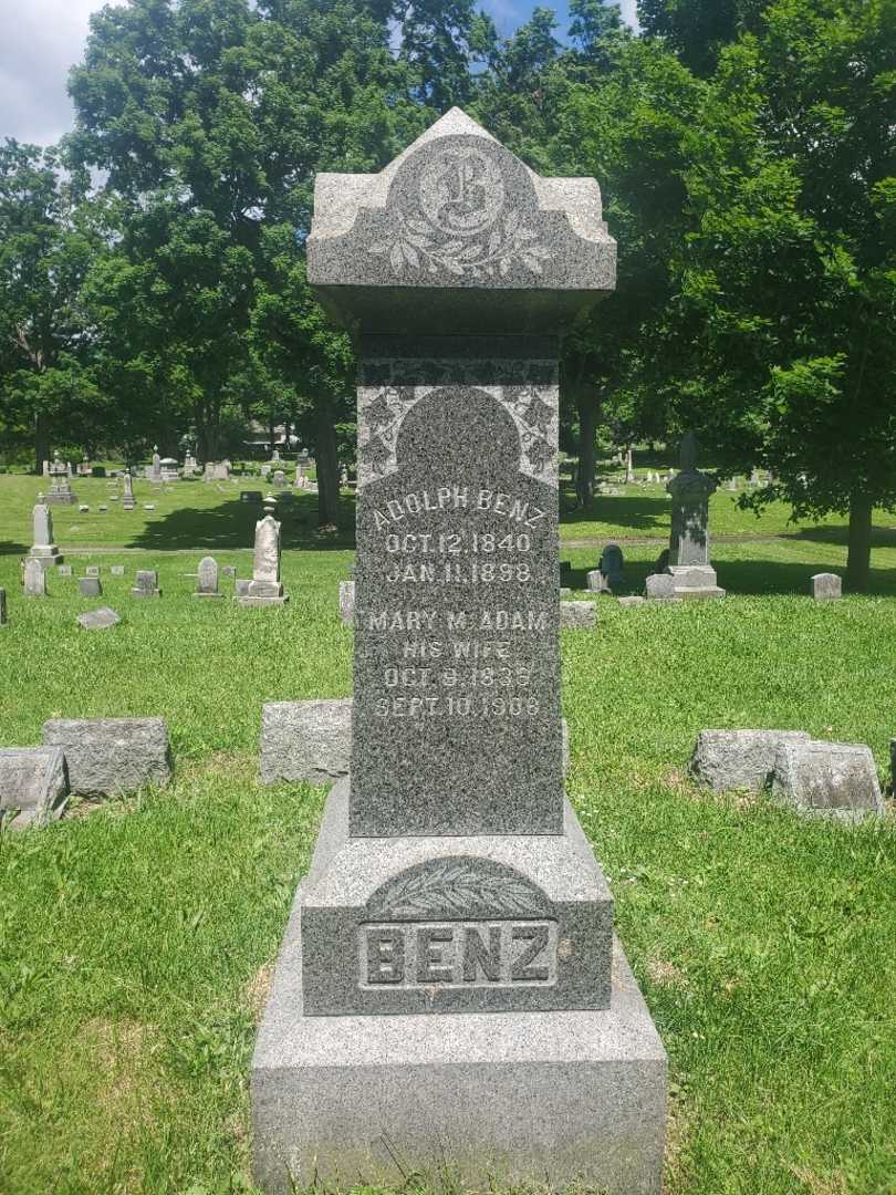 Adolph Benz's grave. Photo 3