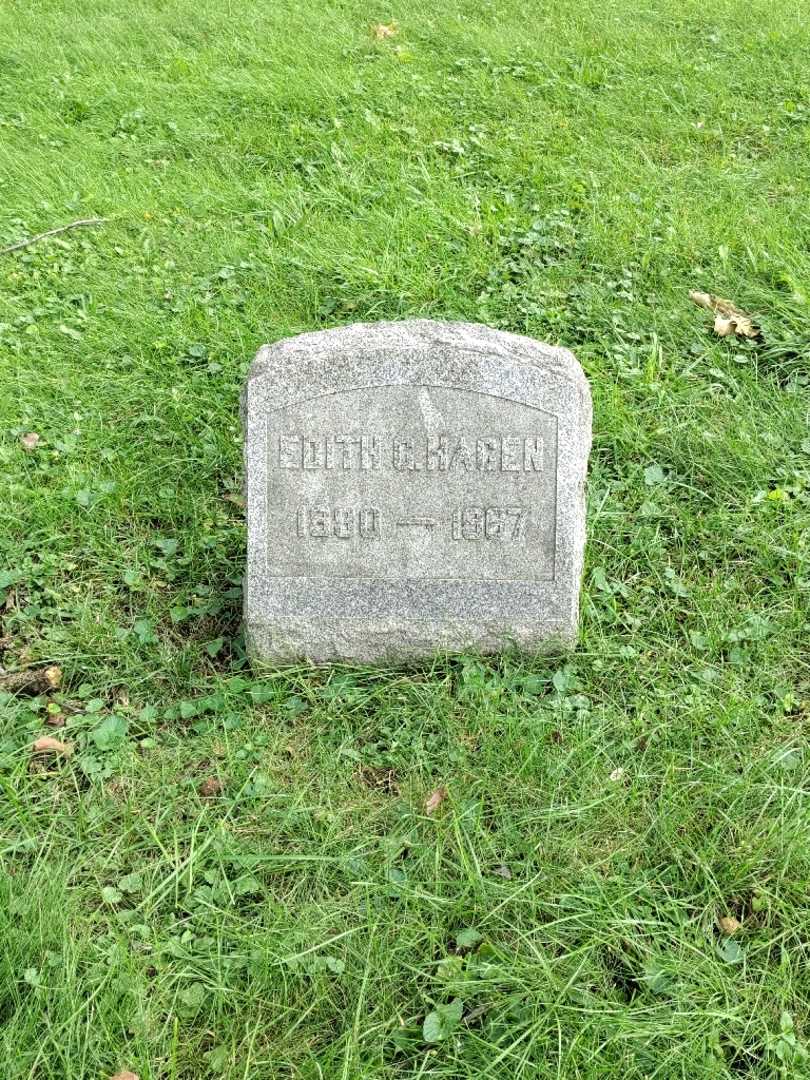 Edith G. Hagen's grave. Photo 2