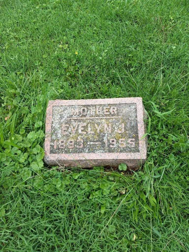 Evelyn J. Metzger's grave. Photo 1