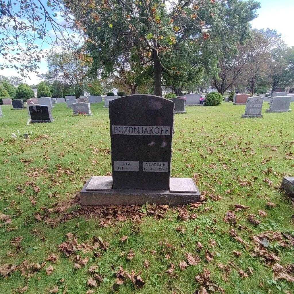 Vladimir Pozdnjakoff's grave. Photo 3