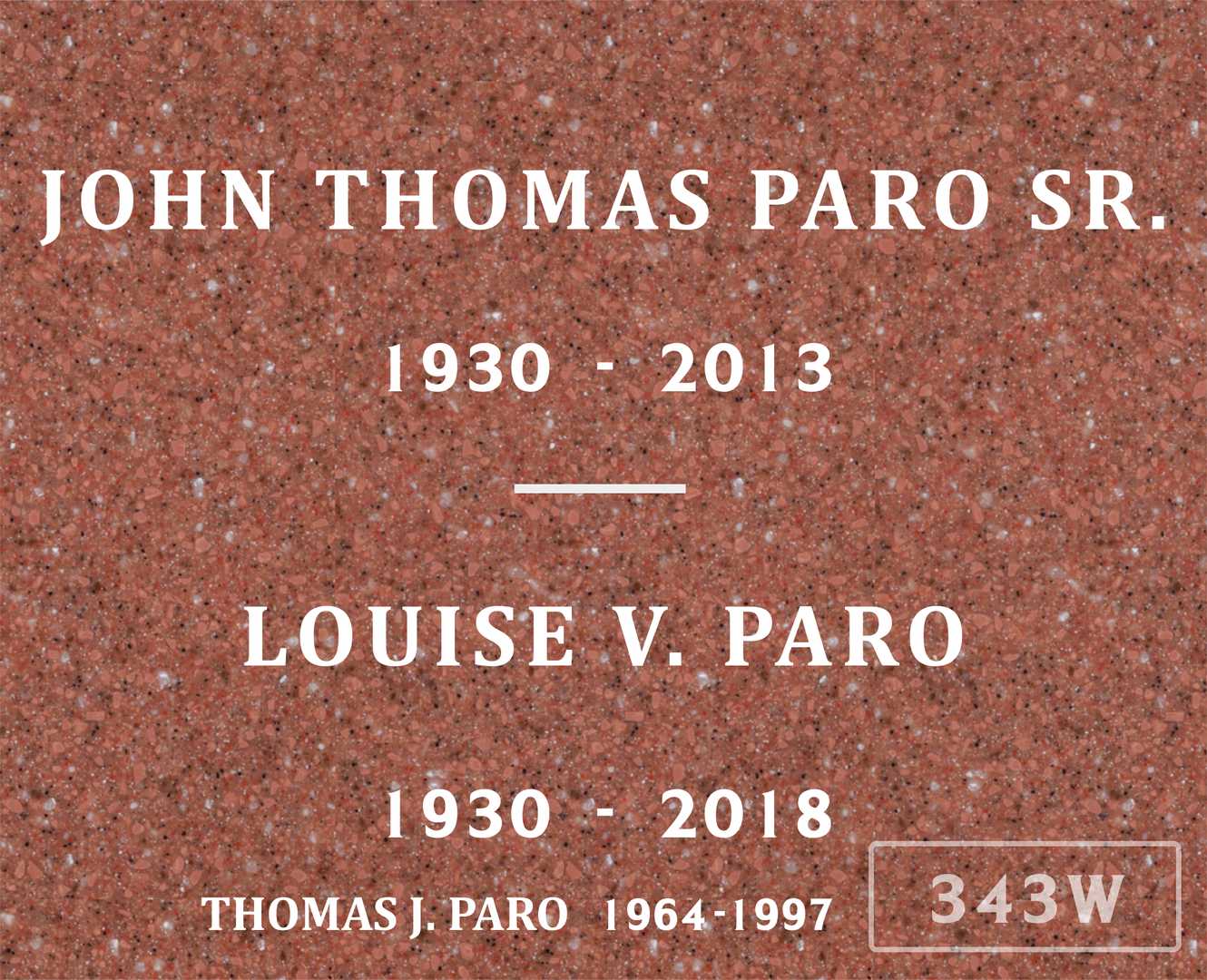 Thomas J. Paro's grave