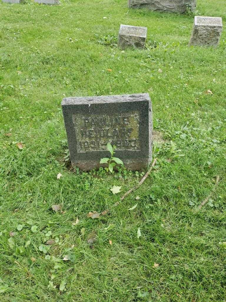 Pauline Maser Heidlauf's grave. Photo 3