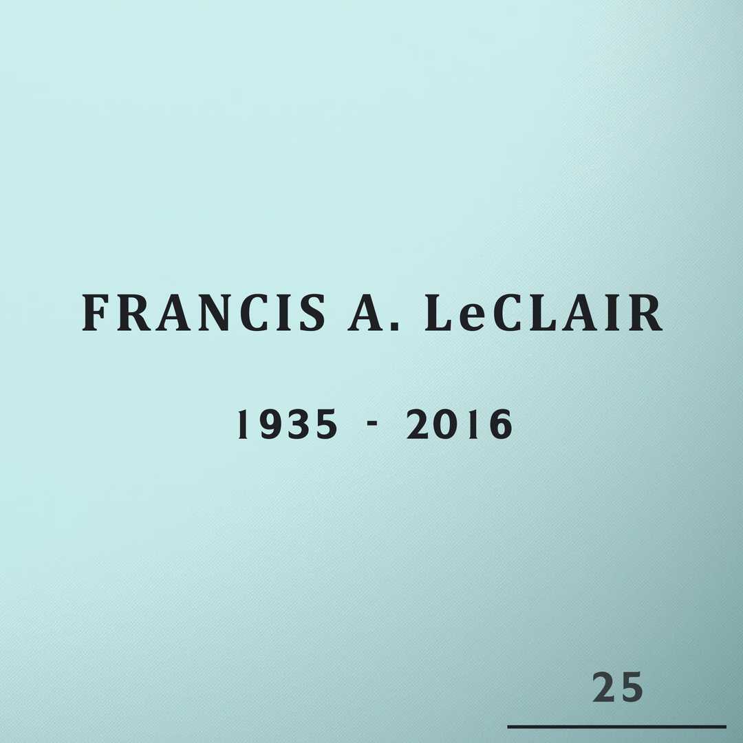 Francis A. LeClair's grave