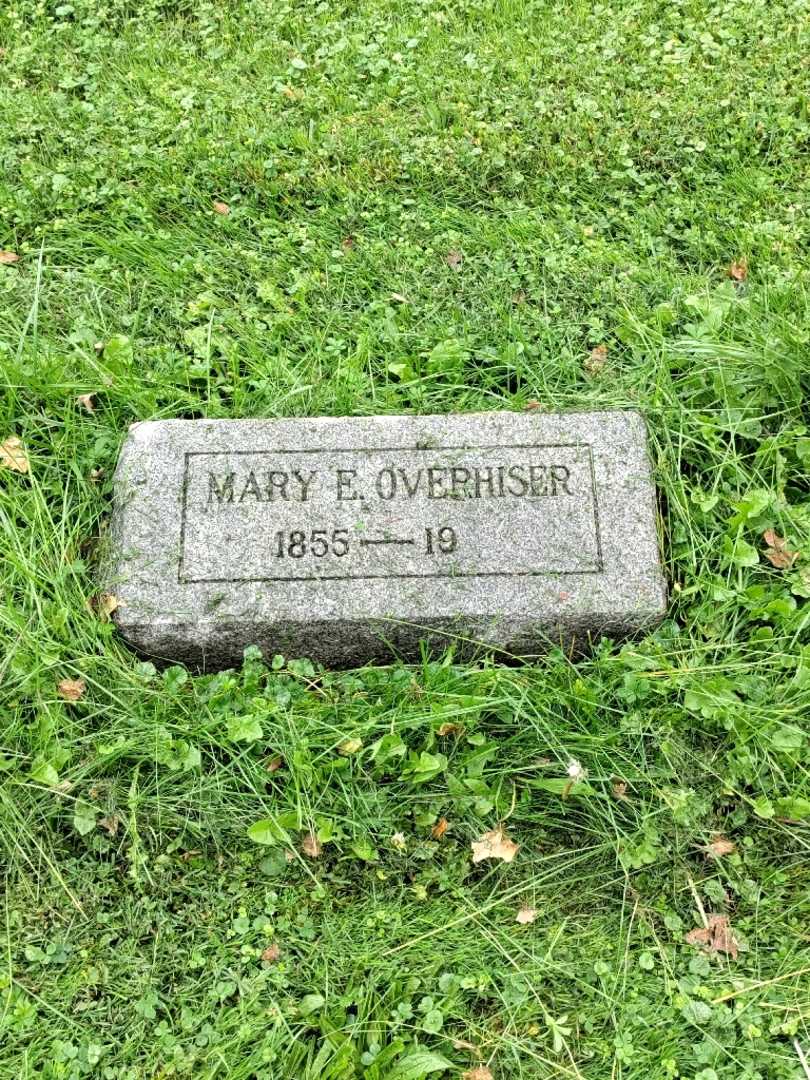 Mary E. Overhiser's grave. Photo 2