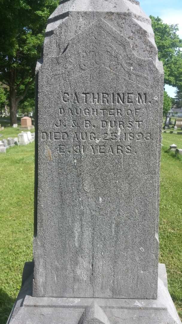 Catherine M. Durst's grave. Photo 4