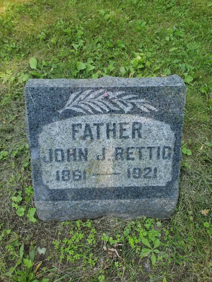 John J. Rettig's grave. Photo 3