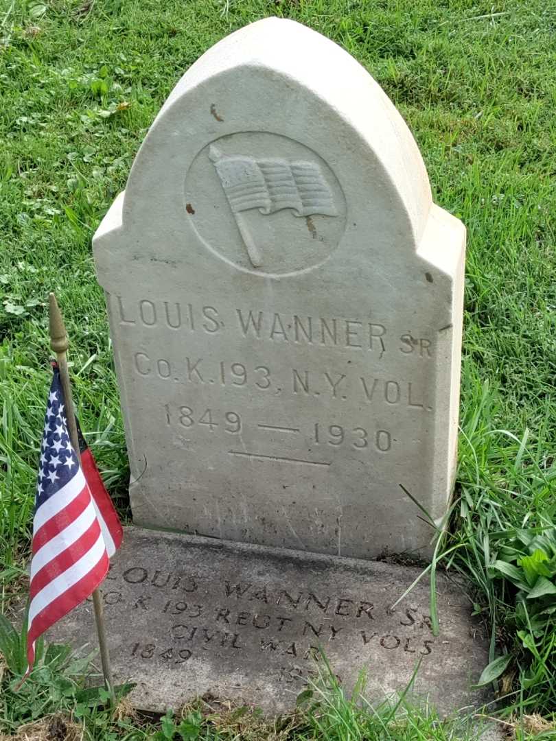 Louis Wanner Senior's grave. Photo 3