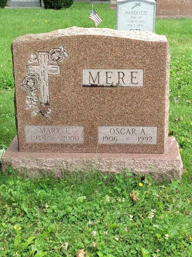 Oscar A. Mere's grave. Photo 3