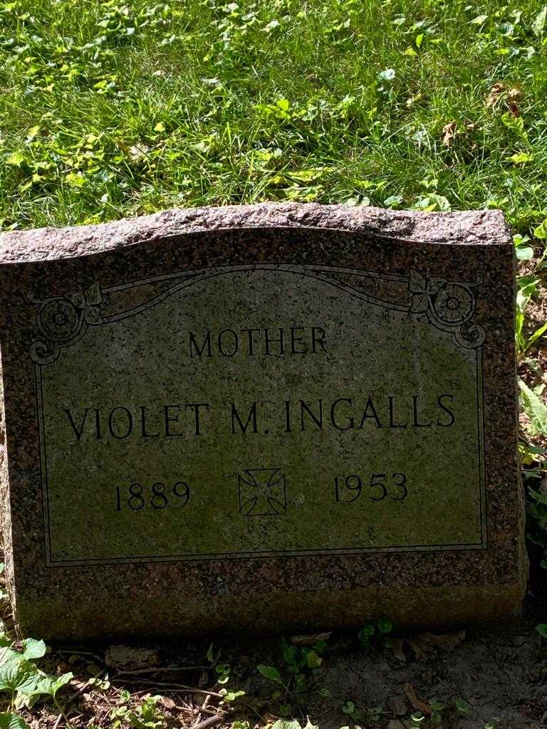 Violet M. Ingalls's grave. Photo 4