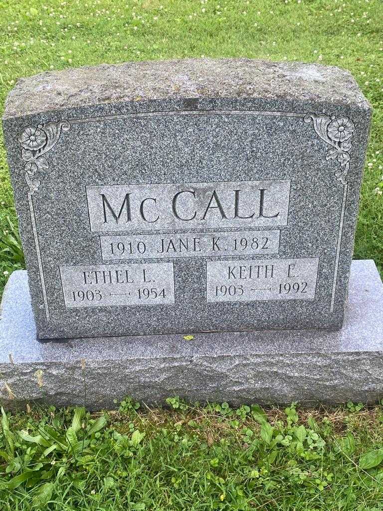 Jane K. Mc Call's grave. Photo 3