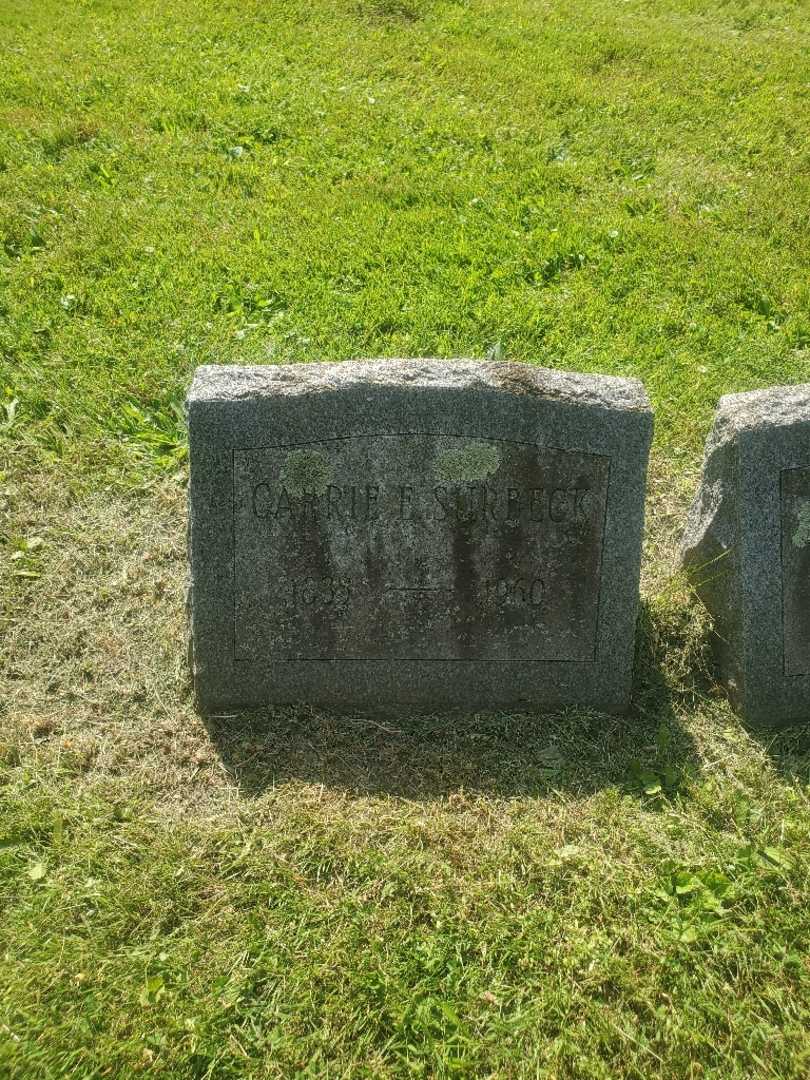 Carrie E. Surbeck's grave. Photo 2