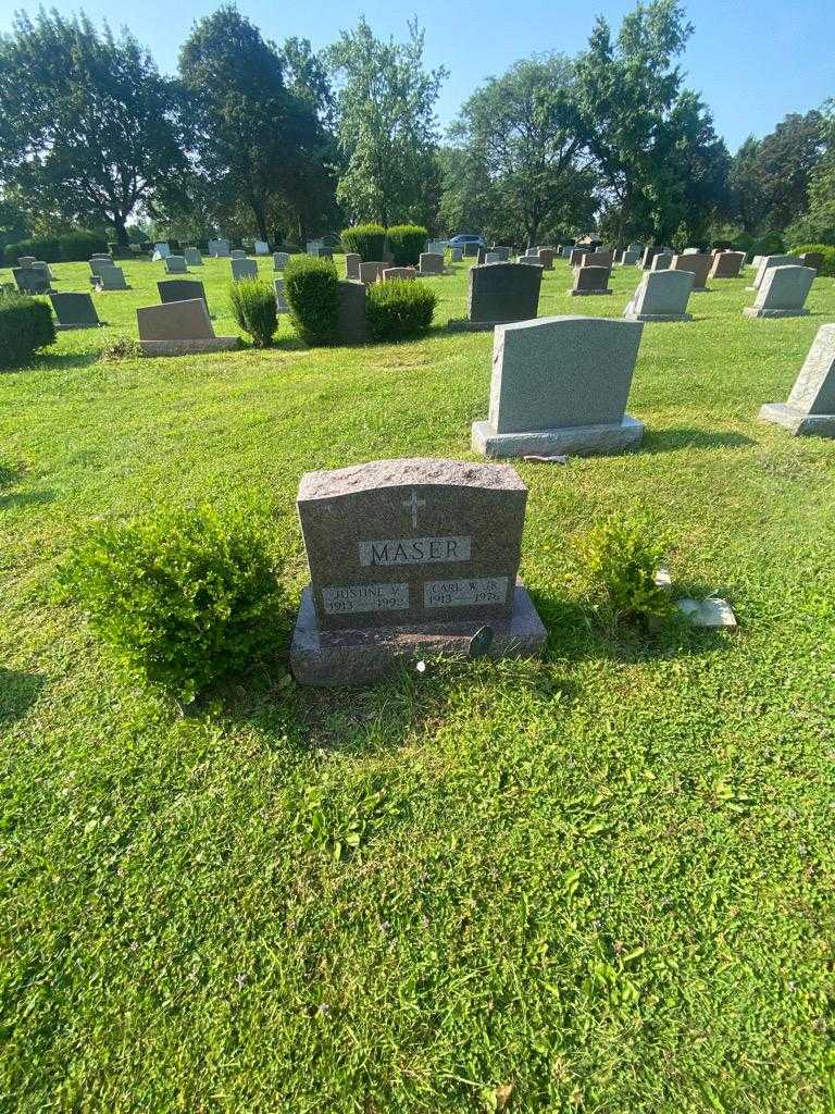 Carl W. Maser Junior's grave. Photo 1