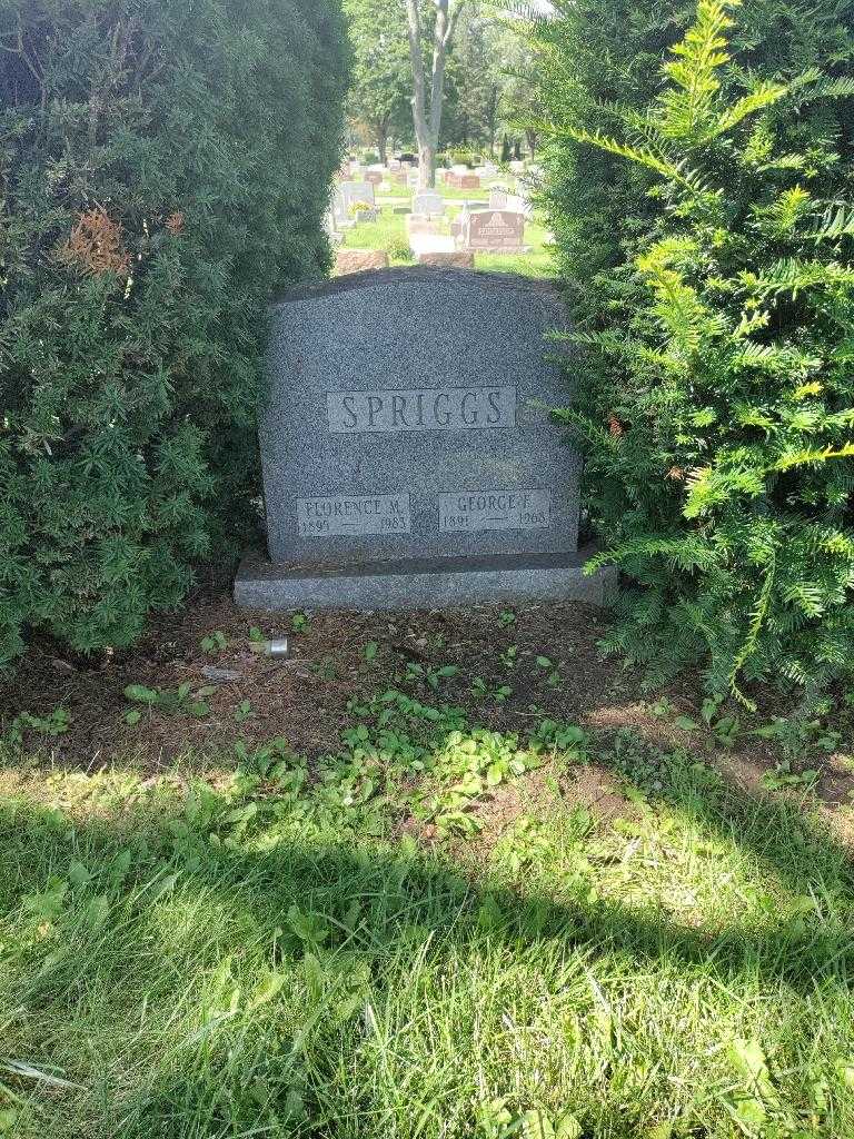 Florence M. Spriggs's grave. Photo 2