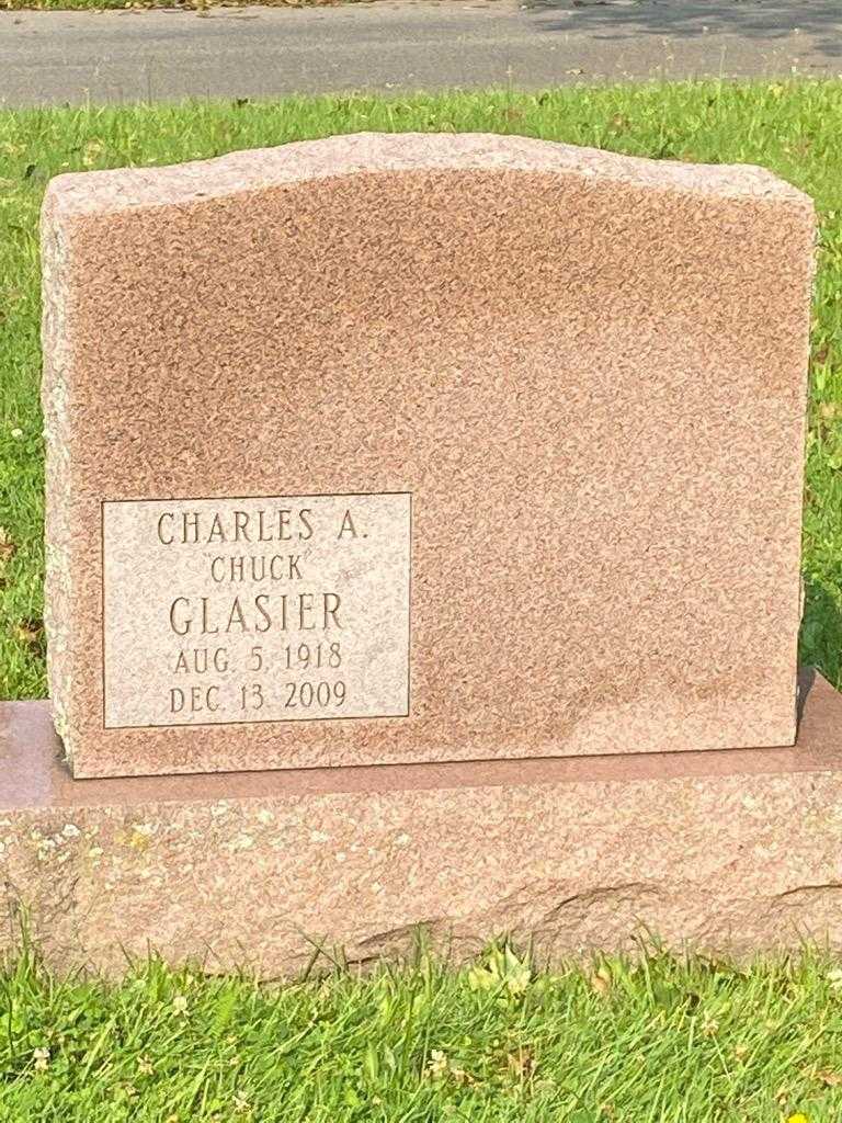 Charles A. "Chuck" Glasier's grave. Photo 1