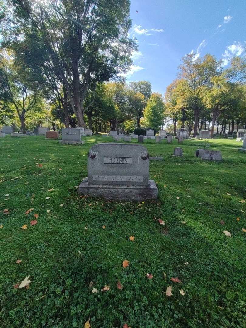 Frank A. Horn's grave. Photo 1