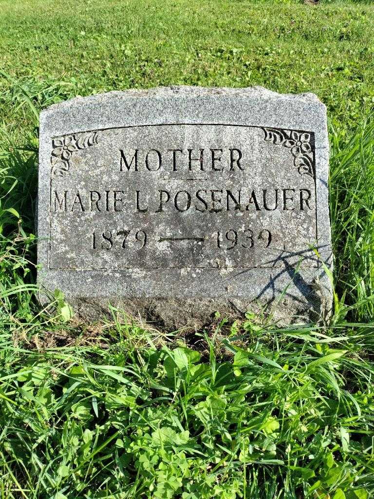 Marie L. Posenauer's grave. Photo 3