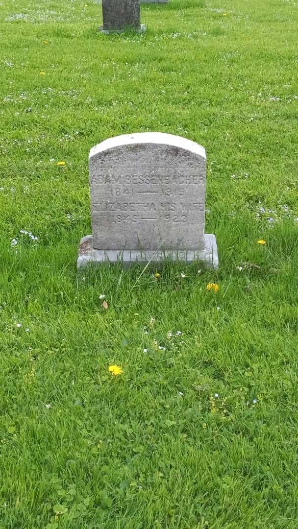 Adam Bessenbacher's grave. Photo 2