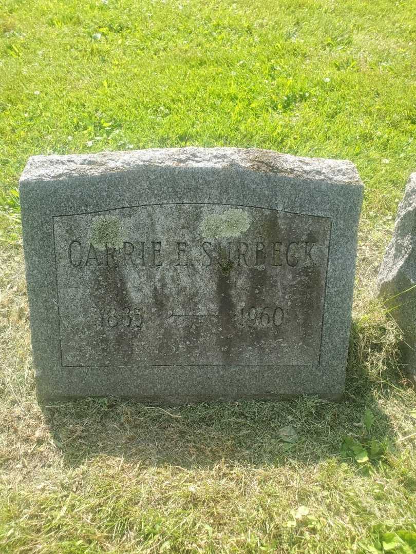 Carrie E. Surbeck's grave. Photo 3