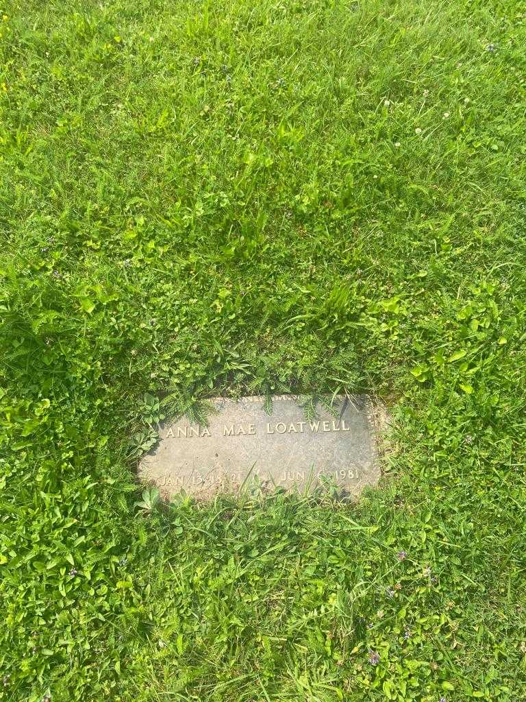 Anna Mae Loatwell's grave. Photo 2