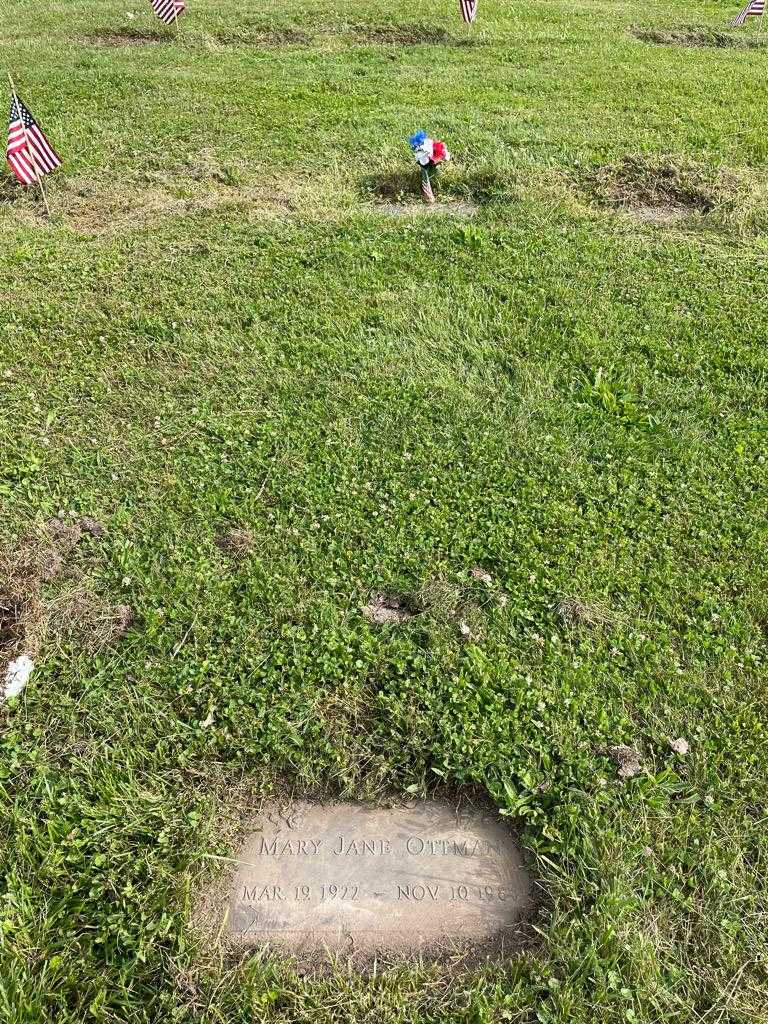 Mary Jane Ottman's grave. Photo 2