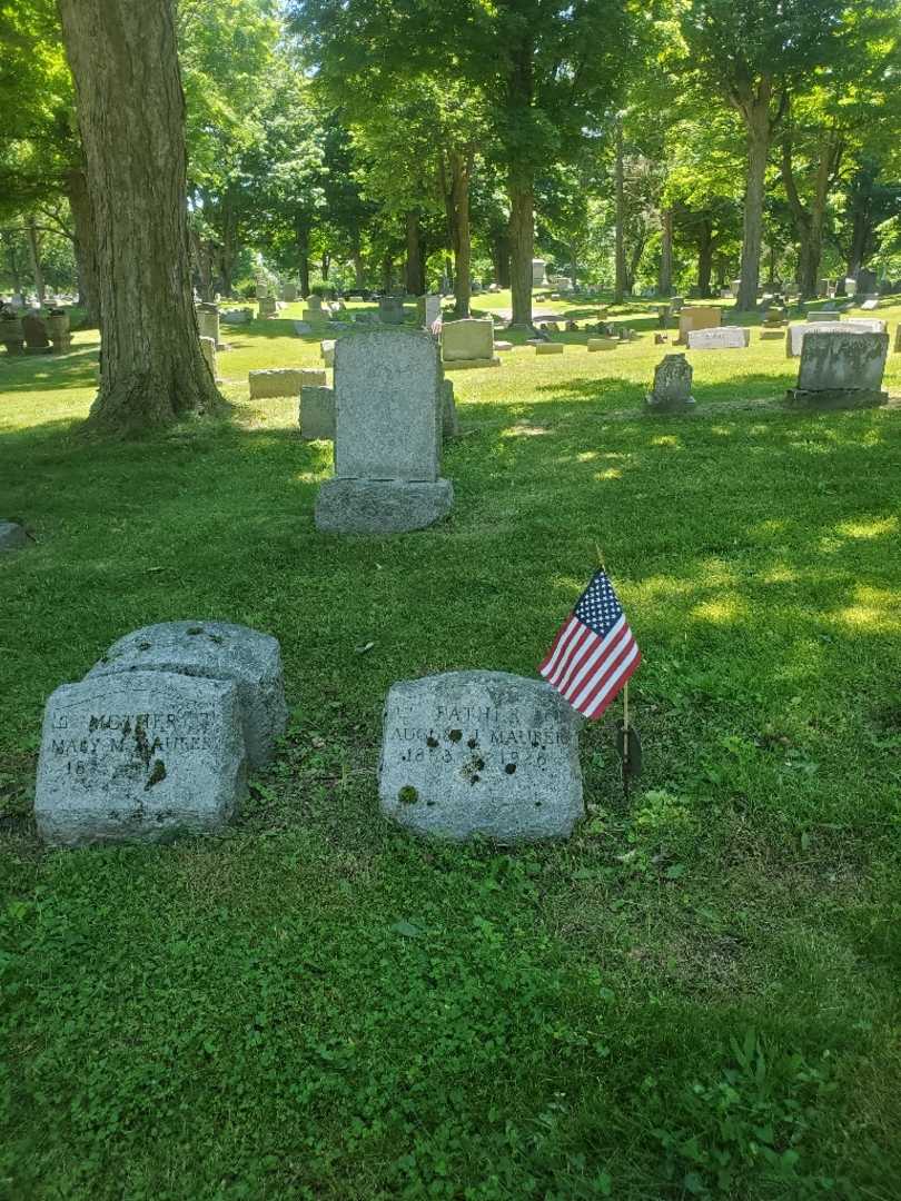 August J. Maurer's grave. Photo 1